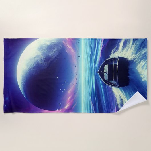 Huge Moon Strandtuch (Vorderseite)