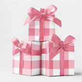 Huge Pink Gingham Karo Geschenkpapier