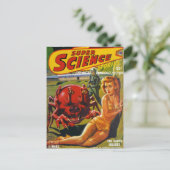 Huge Red Dog Insekt Postkarte (Stehend Vorderseite)