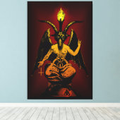 HUGE Satanic Goat 40"x60" Leinwand auf dicken 2,5" (Insitu (Holzboden))