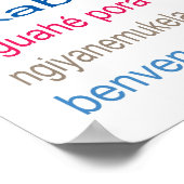 HUGE Willkommen in 80 Sprachen Poster - 5 Größen! (Ecke)