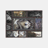 Huge Wolf 3D Blanket Fleecedecke (Vorderseite (Horizontal))