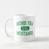 Hügel-Ansicht - Mustangs - hoch - Saint Paul Kaffeetasse (Links)