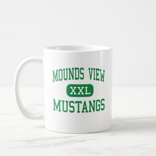 Hügel-Ansicht - Mustangs - hoch - Saint Paul Kaffeetasse (Links)