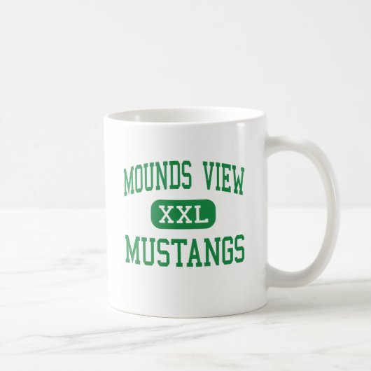 Hügel-Ansicht - Mustangs - hoch - Saint Paul Kaffeetasse (Rechts)