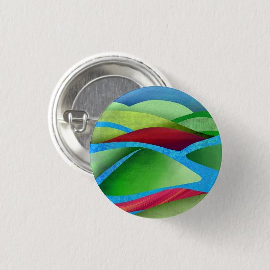 Hügel auf Eis Button (Vorne & Hinten)