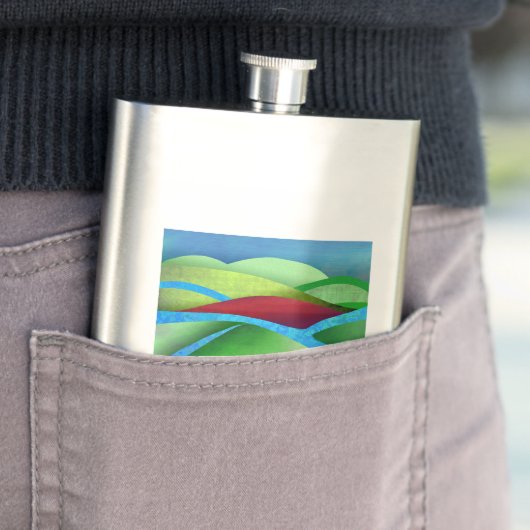 Hügel auf Eis Flachmann (Beispiel)