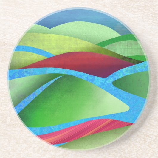 Hügel auf Eis Getränkeuntersetzer (Vorne)