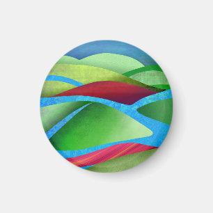 Hügel auf Eis Magnet