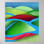 Hügel auf Eis Poster (Vorne)