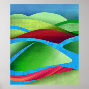 Hügel auf Eis Poster