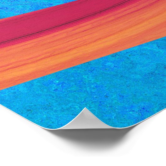 Hügel auf Eis Poster (Ecke)