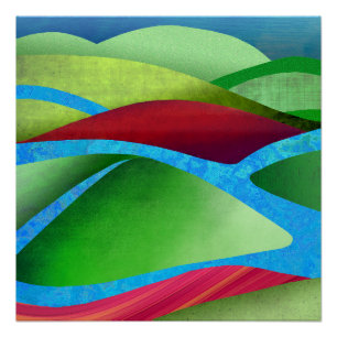 Hügel auf Eis Poster