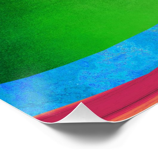 Hügel auf Eis Poster (Ecke)