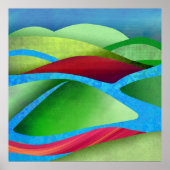 Hügel auf Eis Poster (Vorne)