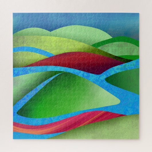 Hügel auf Eis Puzzle (Vertikal)