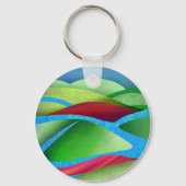 Hügel auf Eis Schlüsselanhänger (Vorderseite)