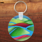 Hügel auf Eis Schlüsselanhänger (Rückseite)