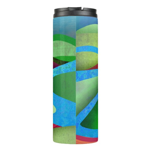 Hügel auf Eis Thermosbecher (Rückseite)