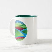 Hügel auf Eis Zweifarbige Tasse (Vorderseite Links)