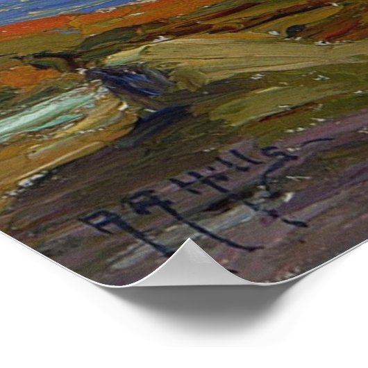 Hügel - Blick auf die Küste Poster (Ecke)