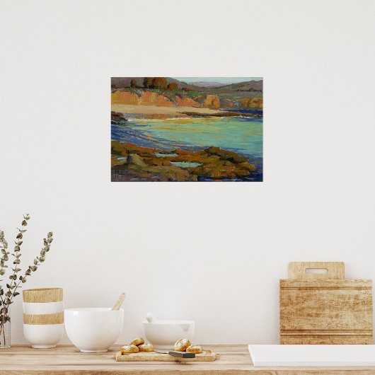 Hügel - Blick auf die Küste Poster (Küche)