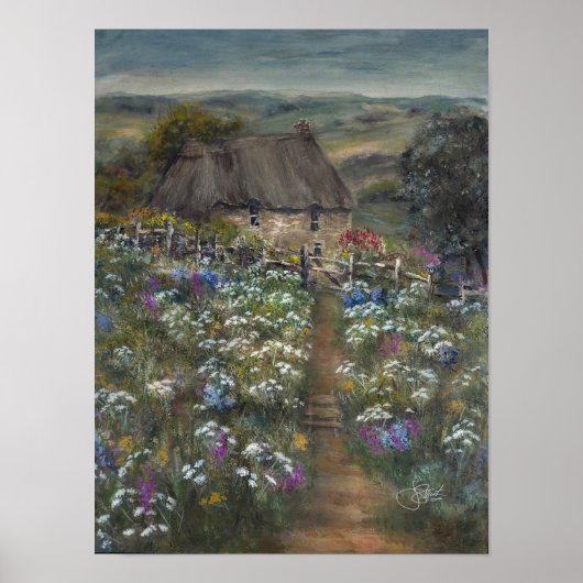 Hügel Cottage Poster (Vorne)