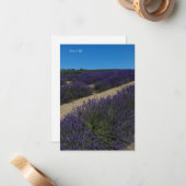 Hügel der Lavender Rows Mitteilungskarte (Vorderseite/Rückseite Beispiel)