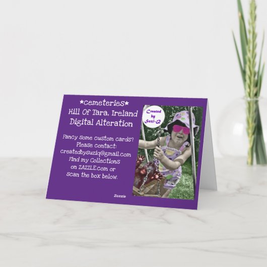 Hügel des Friedhofs Tara Karte (Rückseite)