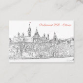 Hügel des Parlaments in Ottawa - QR-Code Visitenkarte (Vorderseite)