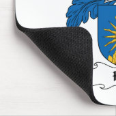 Hügel-Familienwappen Mousepad (Ecke)
