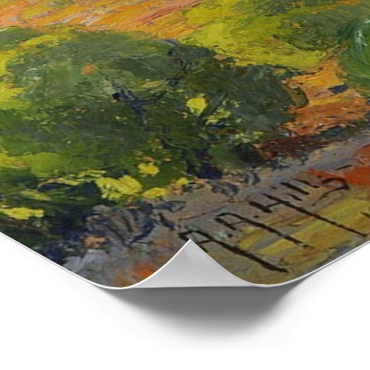 Hügel - Felsweg Poster (Ecke)