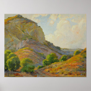 Hügel - Felsweg Poster
