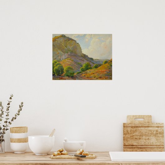 Hügel - Felsweg Poster (Küche)