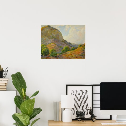 Hügel - Felsweg Poster (Heimbüro)