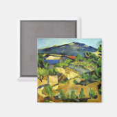 Hügel in der französischen Provence - Paul Cezanne Magnet (Vorderseite/Rückseite)