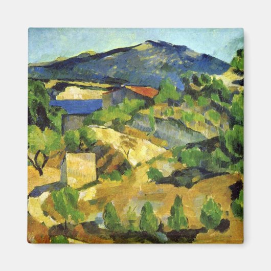Hügel in der französischen Provence - Paul Cezanne Magnet (Vorne)