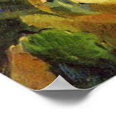 Hügel in der französischen Provence - Paul Cezanne Poster (Ecke)