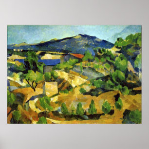 Hügel in der französischen Provence - Paul Cezanne Poster