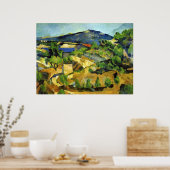 Hügel in der französischen Provence - Paul Cezanne Poster (Küche)