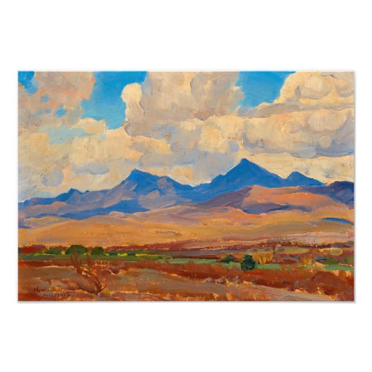 Hügel in der Nähe der Tumacori Mission, Arizona vo Fotodruck (Vorne)