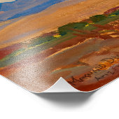 Hügel in der Nähe der Tumacori Mission, Arizona vo Fotodruck (Ecke)