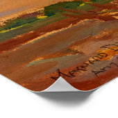 Hügel in der Nähe der Tumacori Mission, Arizona vo Poster (Ecke)