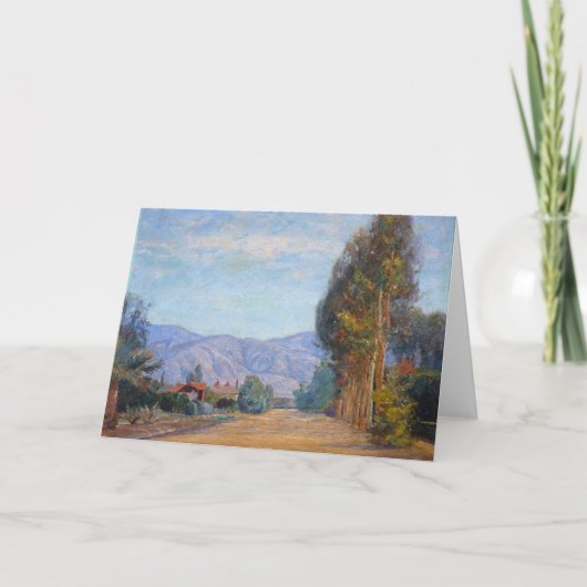 Hügel in der Nähe von Redlands, CA | Theodore Clem Karte (Vorderseite)