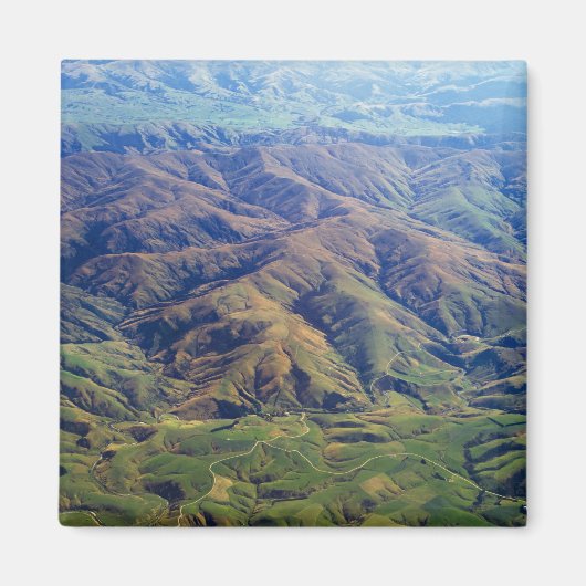 Hügel in der südländischen Region Neuseeland Magnet (Vorne)