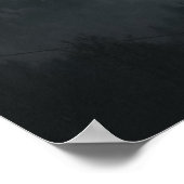 Hügel-, Nebel- und Baumebenen Poster (Ecke)
