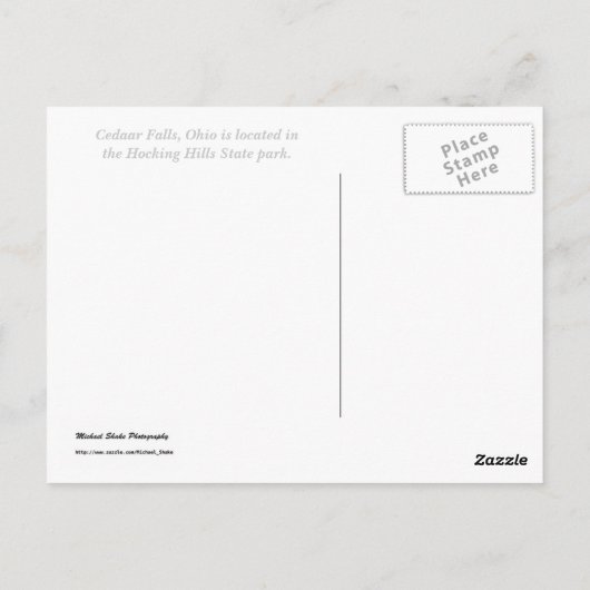Hügel, Ohio Postkarte (Rückseite)