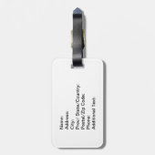 Hügel-Stamm-Gewebe Gepäckanhänger (Rückseite vertikal)