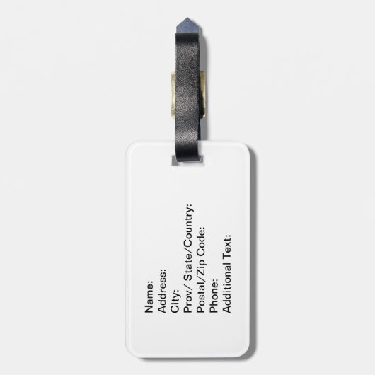 Hügel-Stamm-Gewebe Gepäckanhänger (Rückseite vertikal)