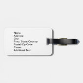 Hügel-Stamm-Gewebe Gepäckanhänger (Rückseite horizontal)